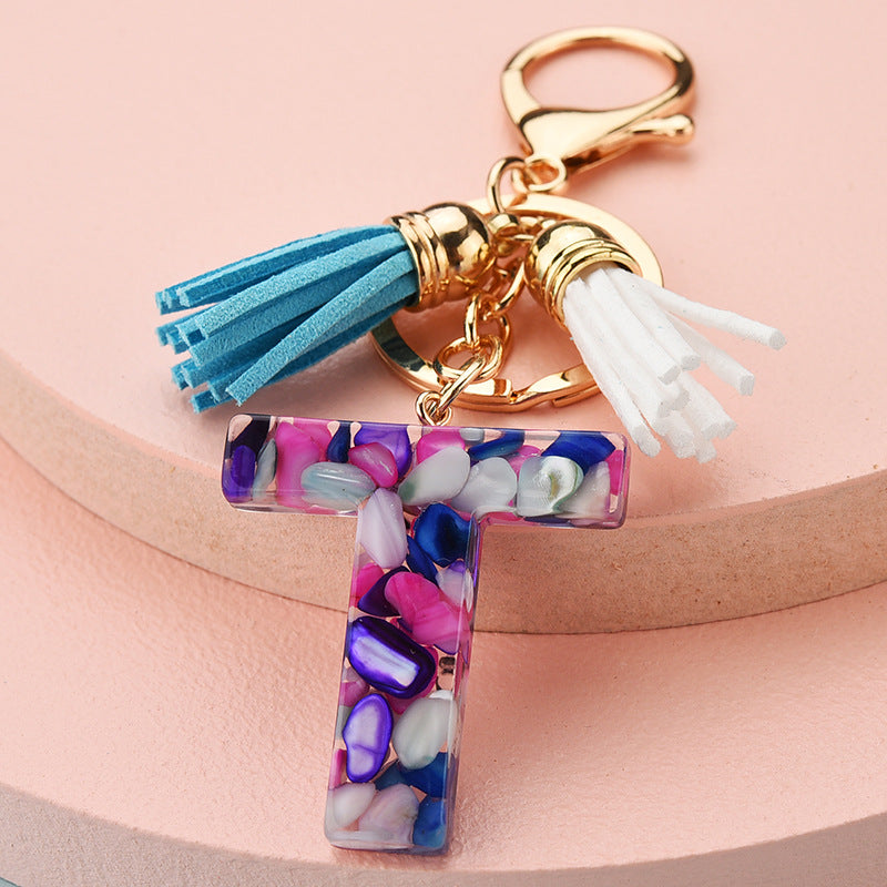 Letter Initial Keychain - Personalized Name Keychain